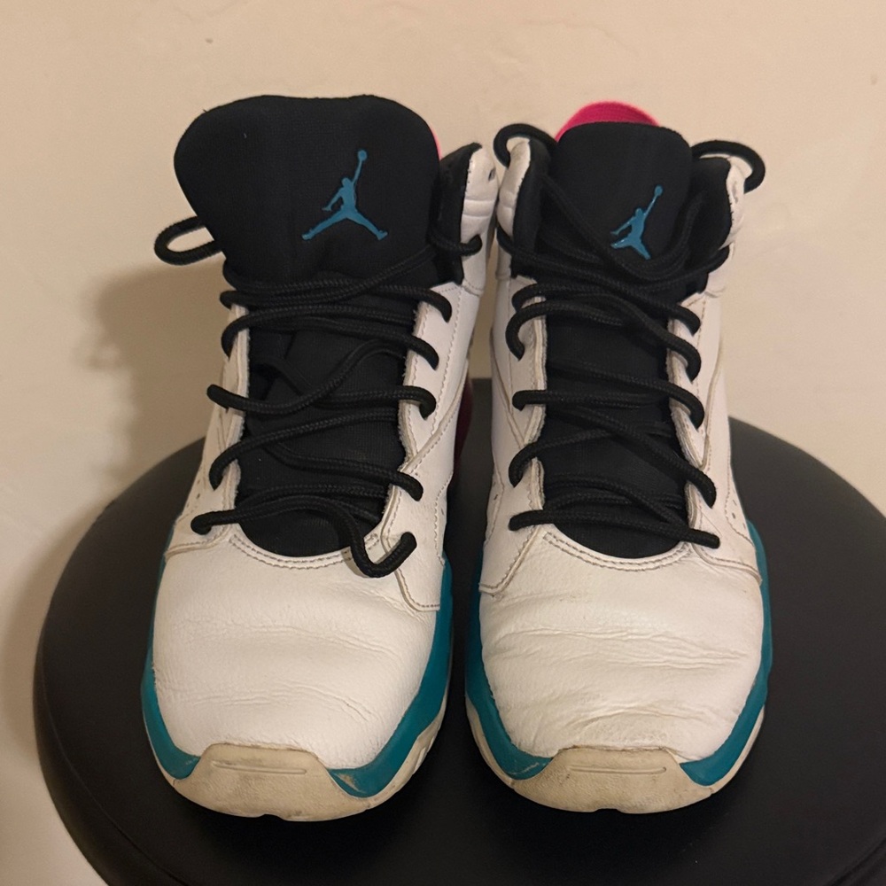 Jordan Kids' Sneakers - White, Teal, and Black